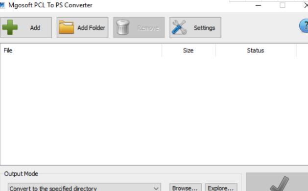 Mgosoft PCL To PS Converter V7.3.6 官方版(暂未上线)截图1
